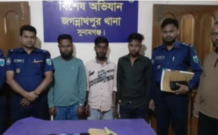 জগন্নাথপুরে চাঞ্চল্যকর সিএনজি চালক সুজিত হত্যাকাণ্ড: মূল হোতাসহ গ্রেপ্তার ৩