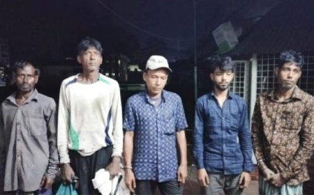 মাদক সেবনের দায়ে জগন্নাথপুরে পাঁচ জনের বিনাশ্রম কারাদন্ড প্রদান