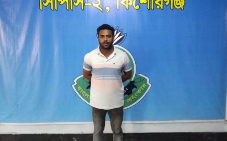 কিশোরগঞ্জে বৈষম্যবিরোধী  ছাত্র জনতার আন্দোলনে মামলায় জেলা ছাত্রলীগ নেতা গ্রেফতার
