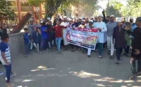 হিন্দুত্ববাদী সন্ত্রাসী সংগঠন ইসকনকে নিষিদ্ধের দাবীতে মিছিলে মিছিলে উত্তাল  জগন্নাথপুর