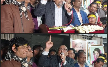 চাটমোহরে 'বিগত চার মাস ধরে চলছে দখলের রাজত্ব' যেখানেই হবে সন্ত্রাস, দূর্নীতি, চাঁদাবাজি, দখলবাজি, সেখানেই প্রতিহত করা হবেঃ  -আলঃ হাসানুল ইসলাম রাজা
