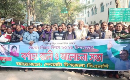 সাতক্ষীরার দেবহাটায় বিএনপির উদ্যোগে মহান বিজয় দিবসে র্যালী ও শ্রদ্ধা নিবেদন
