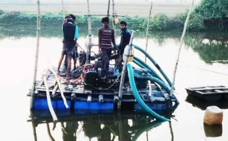 শ্যামনগরে অবৈধ বালু উত্তোলন বন্ধ করলো প্রশাসন