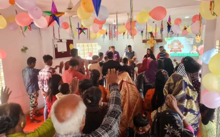 যীশু খ্রীষ্টের জন্মদিন উপলক্ষে মাছখোলা ব্রেড অফ লাইট চার্চে বড়দিন উদযাপন