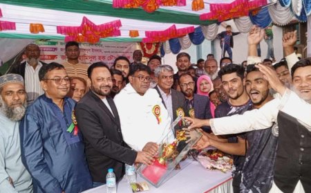 ধরমপুর তরুণ সংঘের উদ্যোগে ক্রাউন সিমেন্ট ফুটবল টুর্নামেন্টে চ্যাম্পিয়ন ধরমপুর একতা সংঘ