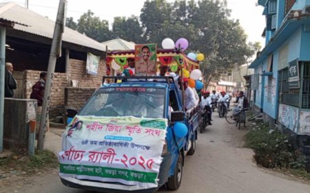 শাখারিয়া পল্লীমঙ্গল হাটে শহীদ জিয়া স্মৃতি সংঘের ৬ষ্ঠতম প্রতিষ্ঠাবার্ষিকী উদযাপন