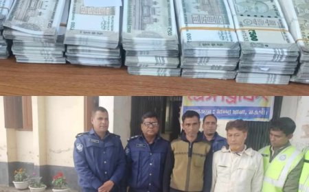 নওগাঁর মান্দায় ১৩ লাখ ৭৫ হাজার ভারতীয় জাল রুপিসহ দুইজন আটক