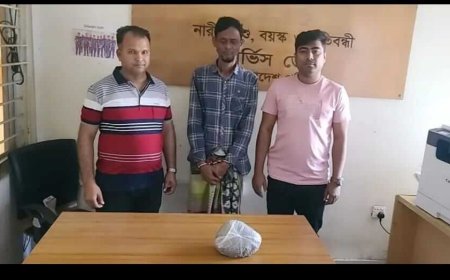কয়রায় ৪০০ গ্রাম গাঁজাসহ মাদক ব্যবসায়ী আটক