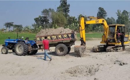 পাবনায় অবৈধ বালু উত্তোলনের মহোৎসব, প্রশাসনের নীরবতা