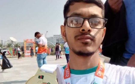 কয়রার প্রথম আন্তর্জাতিক ম্যারাথন সম্পন্ন করলেন দৌড়বিদ শাহিনুর আলম