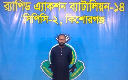 কিশোরগঞ্জে র্যাবের অভিযানে ৮১৫ পিস ইয়াবাসহ গ্রেফতার ১